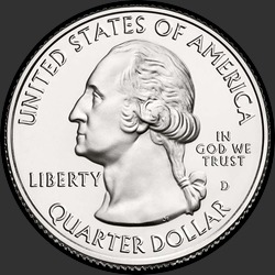 аверс 25¢ (quarter) 2014 "Národní park Shenandoah / D"
