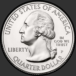 аверс 25¢ (quarter) 2014 "Národní park Shenandoah / P"