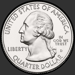 аверс 25¢ (quarter) 2012 "هاواي البراكين الحديقة الوطنية / D"