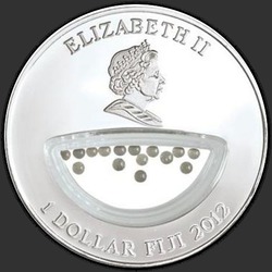 аверс 1$ (бак) 2012 "Платина. Медведь"