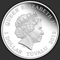 аверс 1$ (buck) 2012 "Георгий Победоносец и дракон"