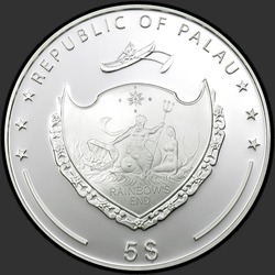 аверс 5 dolarjev 2007 "Жемчужина Пинктада максима"
