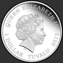 аверс 1$ (buck) 2012 "Чёрный носорог"