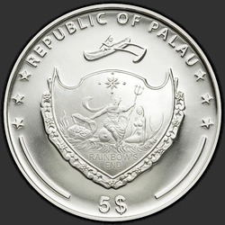 аверс 5 dollars 2010 "Статуи острова Пасхи"