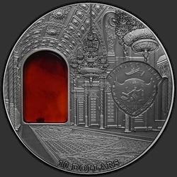 аверс 10 dolarjev 2012 "Московский кремль"