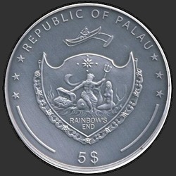 аверс 5 dollars 2009 "Сокровище Изумруд"