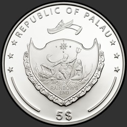 аверс 5 dollars 2013 "Мой любимый мишка коала"