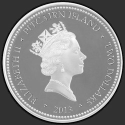 аверс $ 2 2013 "Гигантский кокосовый краб"
