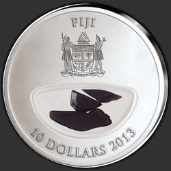 аверс 10 dollars 2013 "Метеорит Часигни"