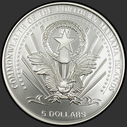 аверс 5 dolarjev 2005 "Жемчужина в раковине"