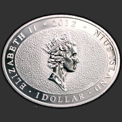 аверс 1$ (бак) 2012 "Год дракона Любовь"
