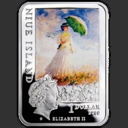 аверс 1$ (бак) 2010 "Клод Моне"