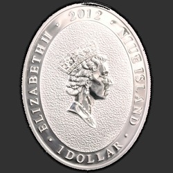 аверс 1$ (бак) 2012 "Год дракона Малыш"