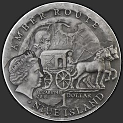 аверс 1$ (бак) 2011 "Карнунт"