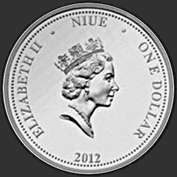 аверс 1$ (бак) 2012 "Владимир Высоцкий"