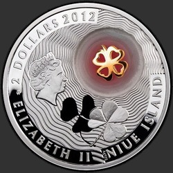 аверс $ 2 2012 "Четырёхлистный клевер"