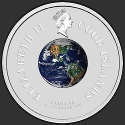 аверс 1$ (бак) 2009 "Первый выход человека в космос"