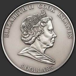 аверс 5 dolarjev 2010 "Метеорит Хамада Эль Хамра (НАН 280)"