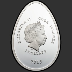 аверс 5 dolarjev 2013 "Золотое яйцо"