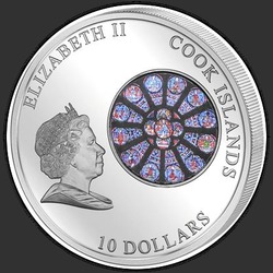 аверс 10 dollars 2011 "Собор Парижской Богоматери"
