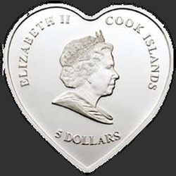 аверс 5 dolarjev 2008 "Вечная любовь"