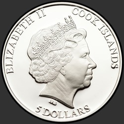 аверс 5 dolarjev 2012 "Роберт Митчем"