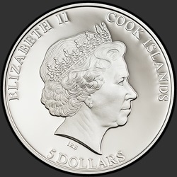 аверс 5 dolarjev 2013 "Челябинский метеорит"