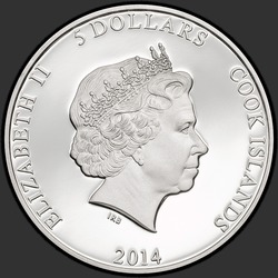 аверс 5 dolarjev 2014 "Тина Мазе, Мировой рекорд"