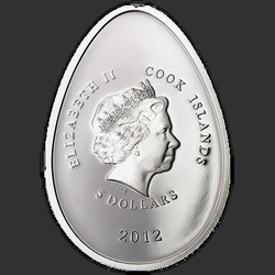 аверс 5 dolarjev 2012 "Красное яйцо"