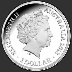 аверс 1$ (бак) 2013 "Крокодил Бинди (Цветная)"