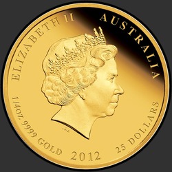 аверс 25 dolarjev 2012 "Год Дракона"