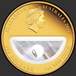 аверс 100 Dólares 2011 "Жемчужина"