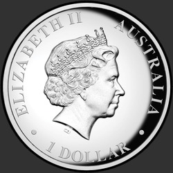 аверс 1$ (бак) 2012 "Спящая коала. Высокий рельеф"