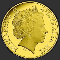 аверс 10 dollars 2012 "Год дракона (Золото)"