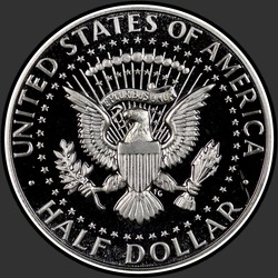реверс 50¢ (half) 1968 "USA - 50 centů (půldolar) / 1968 - S Důkaz"