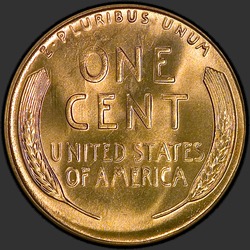 реверс 1¢ (пенни) 1939 "ЗША - 1 Cent / 1939 - S"