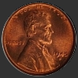 аверс 1¢ (penny) 1945 "EE.UU. - 1 Cent / 1945 - D"
