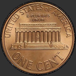 реверс 1¢ (пенни) 1995 "USA - 1 Cent / 1995 - P"