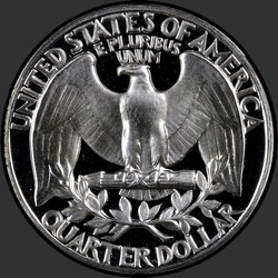 реверс 25¢ (quarter) 1963 "USA - Quarter / 1963 - Proof"