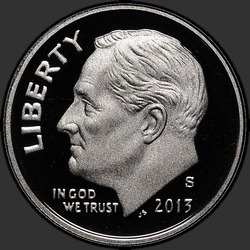 аверс 10¢ (dime) 2013 "USA - Dime / 2013 - S Proof"