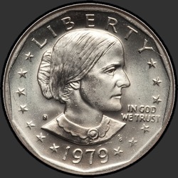 аверс 1$ (бак) 1979 "USA - 1 Dollar / 1979 - {"_":"S"}"