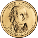 аверс 1$ (бак) 2007 "USA - 1 Dollar / 2007 - {"_":"D DBL.EDG.LET. - OVERLAPPED"}"