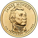 аверс 1$ (buck) 2008 "USA - 1 Dollar / 2008 - {"_":"P"}"
