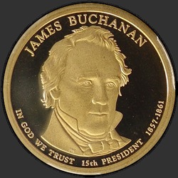 аверс 1$ (buck) 2010 "USA - 1 Dollar / 2010 - {"_":"S"}"
