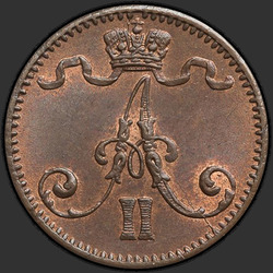 реверс 1 centesimo 1875 "1 centesimo 1864-1876 per la Finlandia"
