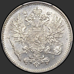 реверс 50 centesimo 1874 "50 centesimo 1864-1876 per la Finlandia"
