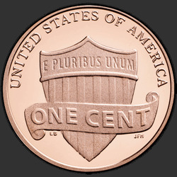 реверс 1¢ (пенни) 2016 "Лінкальн 1 ¢, 2016 / S"