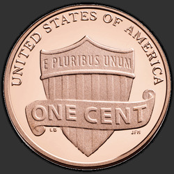 реверс 1¢ (пенни) 2016 "Лінкальн 1 ¢, 2016 / D"