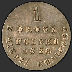 аверс 1 грош 1834 "1 cent 1834 KG. předělat"