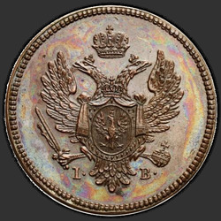 реверс 3 grosze 1815 "3 penny 1815 IB. Předělat. Krátký ocas orel"